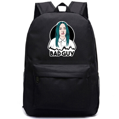 

Unisex Billie Eilish Schoolbags Hip Hop Backpack for College Student Travel Laptop Backpack