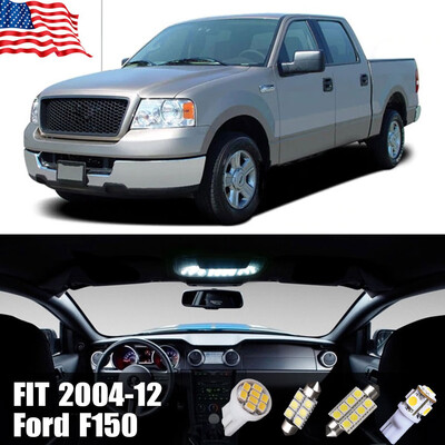 

13X White SMD Interior LED Package Kit for 2004-12 Ford F150 License Bulb Light