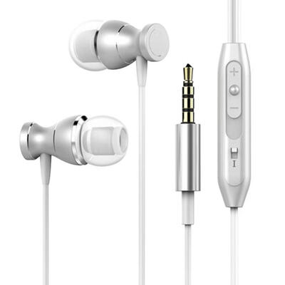 

Magnetic In-Ear Earphone Volume Control 35mm Stereo Headphone with Mic