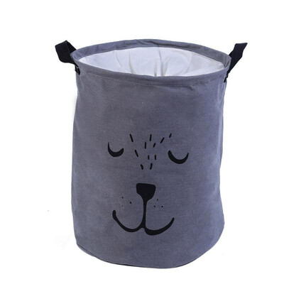 

Fold Waterproof Cartoon Cotton Linen Drawstring Dirty Clothes Storage Bag
