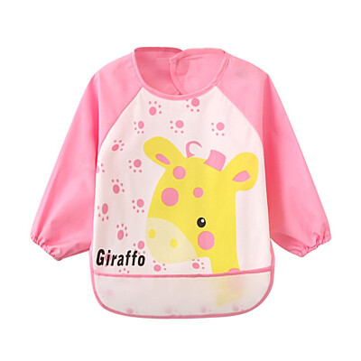 

Baby bibs cotton cartoon printing waterproof anti-clothing childrens gowns bib baby eating pocket bib