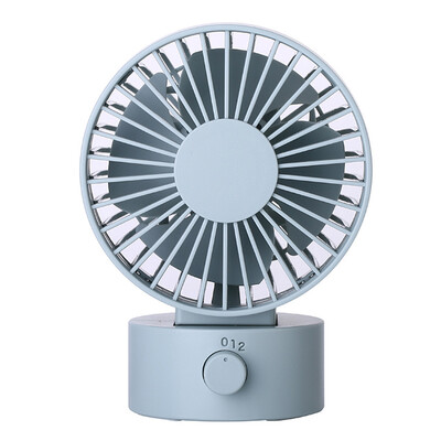 

Gobestart Desk Fan Noiseless USB Fan Cooling Fan with Double Fan Blades 2 Speeds Mini Size