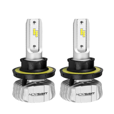 

2Pcs Novsight N15 H13 Car LED Daytime Driving Light Bulb CSP Chips 360 Degree Auto Headlight