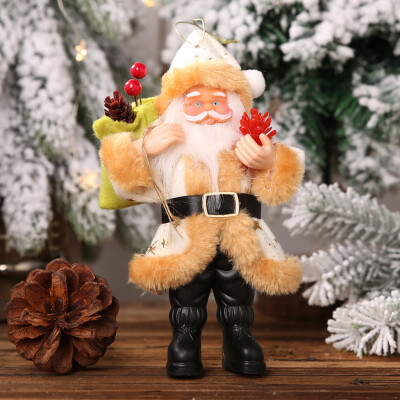 

〖Follure〗Christmas Decorations Resin Santa Claus Standing Posture Ornaments Doll Pendant