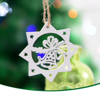 

〖Follure〗Christmas Decor Gifts Wooden Pendant Tree Ornament Party Home Hanging Decor