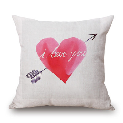 

Siaonvr Happy Valentines Day Throw Pillow Case Sweet Love Square Cushion Cover