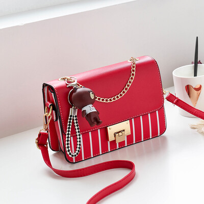 

Summer womens chain bag Korean fashion Joker shoulder Messenger bag female student ins