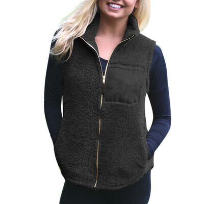 

Toponeto Women Fashion Lady Faux Fur Solid Casual Sleeveless Warm Vest Waistcoat