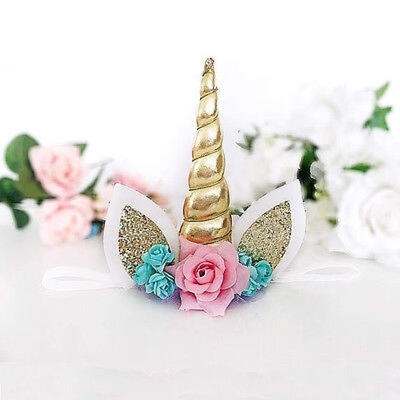 

Decorative Magic Golden Unicorn Horn Party Headband Supply Fancy Dress Cosplay