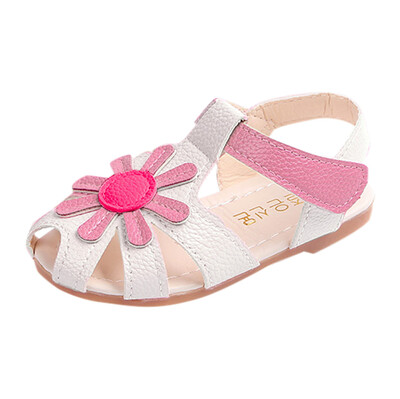 

Toddler Baby Girl Sandals Sunflower Sole Children Princess Sandals Shoes Beach