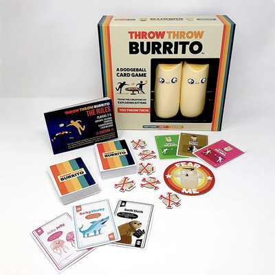

Throw Throw Burrito Dodgeball Card Game for Family Party Reducing Pressure 7 Years Old Game