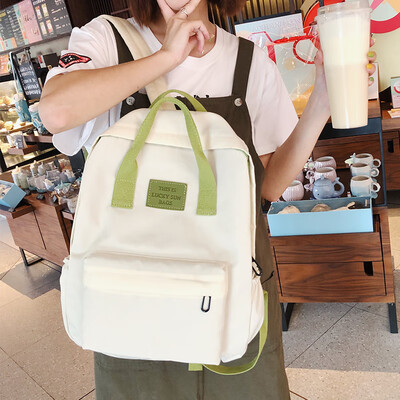 

Schoolgirl Korean version of high school large capacity middle school students backpack Harajuku ulzzang junior high school girls campus backpack