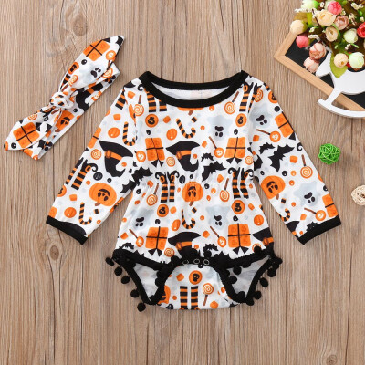 

Infant Toddler Baby Boys Girls Cartoon Romper Jumpsuit Halloween Costume Outfits