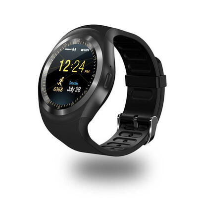 

Y1S Round Screen With Camera Electronic Watch Outdoor Sports Card Information Push Camera Bluetooth Phone Smart Watch