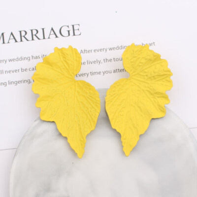 

E1006 Korean Style Cute Metal Flower Earrings For Women Girl Fashion Big Sweet Pendant Earrings Brincos Wedding Party Jewelry
