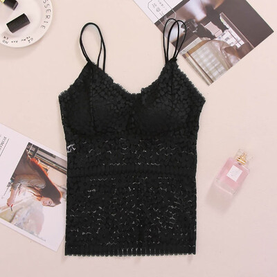 

〖Follure〗4PC Women Sexy Bra Solid Vest Seamless Breathable Push Up Top Underwear
