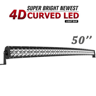 

50inch LED Work Light Bar Combo Spot Flood Offroad Driving For Jeep Truck 4X4WD