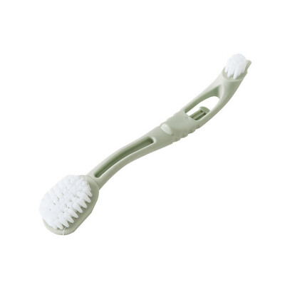 

〖Follure〗Double Head Long Plastic Handle Shoes Wash Brush Cleaner Sneakers Cleaning