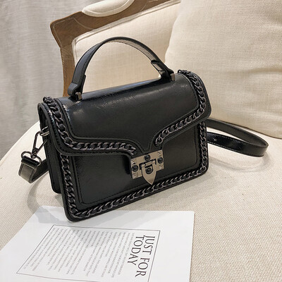 

Retro bag female 2019 new Korean fashion retro casual temperament wild shoulder bag slung small square bag