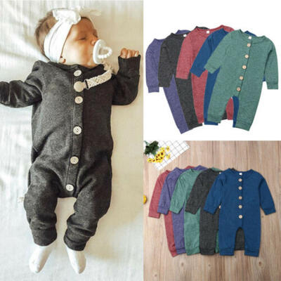 

AU Newborn Toddler Baby Boy Girl Romper Jumpsuit Bodysuit Outfits Cotton Clothes