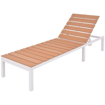 

Sun Lounger Aluminium&WPC Brown