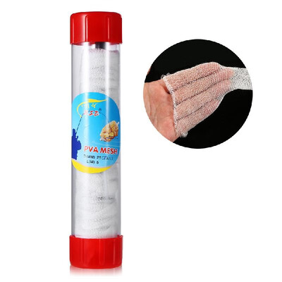 

PVA Narrow Mesh Net in Tube 5M 2537mm Dissolving Stocking Bait Bags Fishing Mesh Universal Refill Stocking Bait Bags