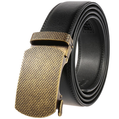 

Male Genuine Leather Strap Belts Men Quality Automatic Buckle Belts Men Real leather cowskin Novelty belt LY136-22060 harajuku