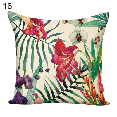 

Flower Green Plants Square Throw Pillow Case Cushion Cover Sofa Bed Car Decor