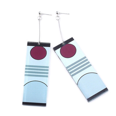 

redCherry Anime Demon Slayer Kimetsu no Yaiba Tanjirou Earrings Anime Cosplay Accessory Prop