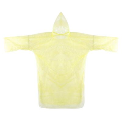 

Unisex Plastic Disposable Hood Raincoat Waterproof Travel Camping Rain Coat
