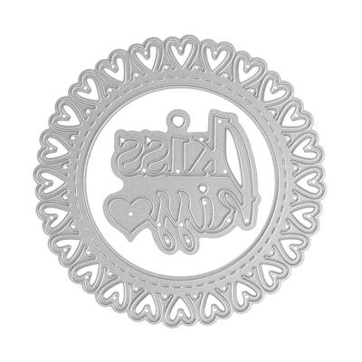 

Romantic Kiss Metal Embossing Cutting Dies Stencils DIY Scrapbooking Craft