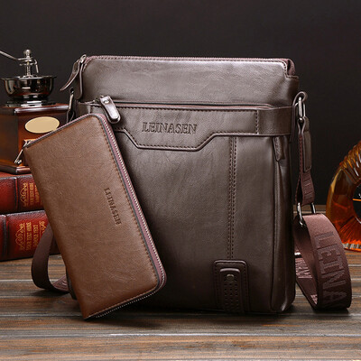 

Tailored Men Casual Crossbody Bags Men Handbag Top Quality Male Wallet Set Shoulder Bags