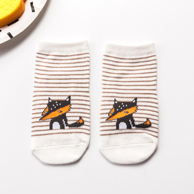 

New Cartoon Children&39S Cotton Socks Baby Infant Non-Slip Floor Socks Animal Party Three-Dimensional Boat Socks