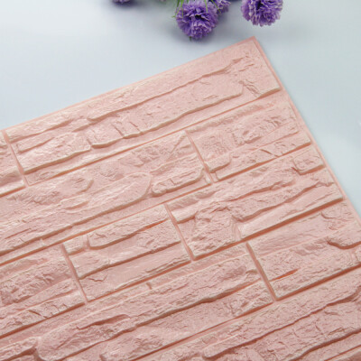 

DIY 3D Brick PE Foam Wallpaper Panels Room Decal Stone Decoration Embossed