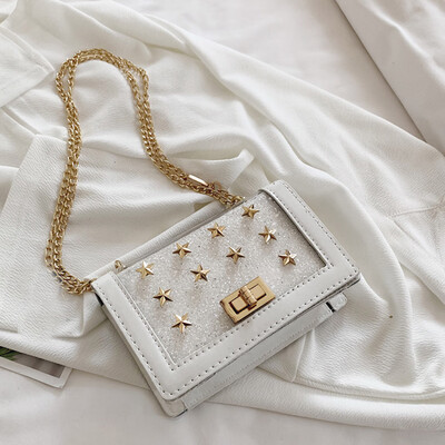 

Tailored Womens fashion shoulder bag star pattern Messenger bag sequin transparent bag