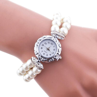 

foreign trade hot explosions pearl womens watch fashion student ladies quartz watch