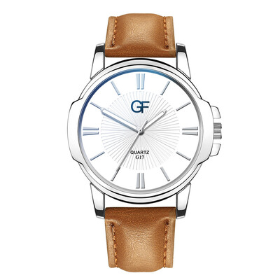 

Gobestart Hot Man Leather Watch Whatever Late Anyway Letter Watches New Pointer glow