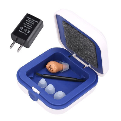 

1pc Hearing Aids Mini Rechargeable Sound Amplifier Ear Plugs Cordless Hearing Amplifiers for the Elderly Deaf
