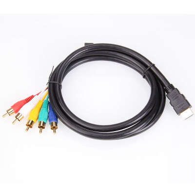 

Five 5Ft HDMI Male to 5 RCA RGB Audio Video AV Component Cable