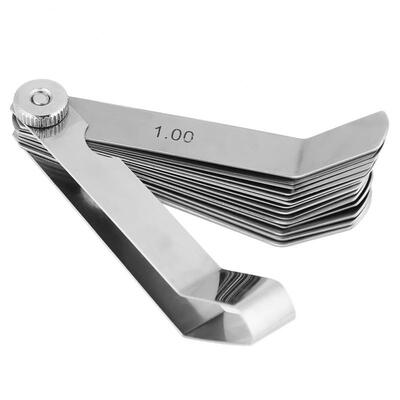 

Greensen Stainless Steel Curved Feeler Gauge Ruler Welding Inspection Tool 005-100mm
