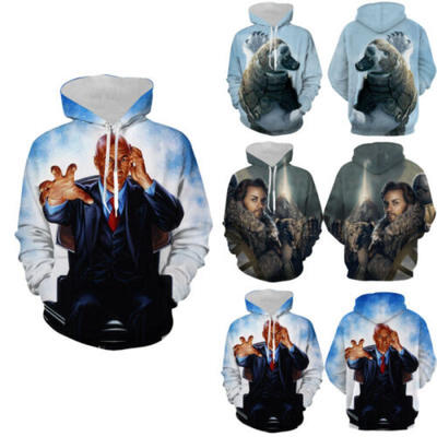 

UK 3D Print Hoody Mens Womens Hooded Sweatshirt Pullover Jumper Hoodie Tops New