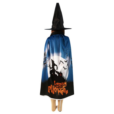 

New Hot Witch Wizard Cope Cloak Halloween Costume Kids Masquerade Dress Up Cloak Cos Props