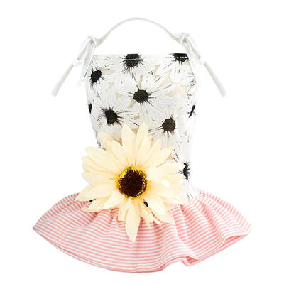 

Lovely Pet Clothes Summer Sunflower Decor Dress Dog Puppy Wedding Dresses