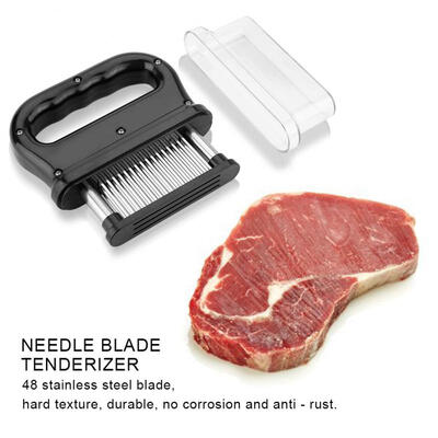 

Greensen 48 Stainless Steel Ultra Sharp Needle Blade Tenderizer for Tenderizing Steak