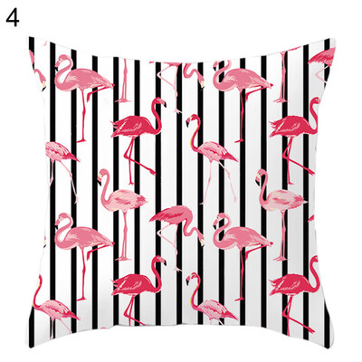 

45x45cm Flamingo Soft Throw Pillow Case Cushion Cover Sofa Bed Car Home Decor