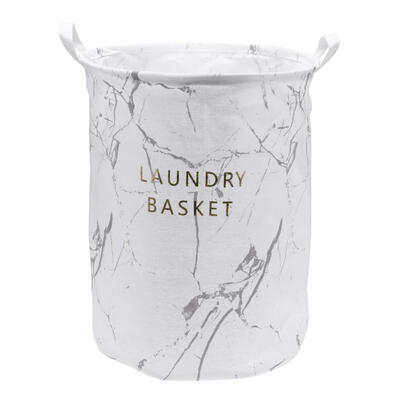 

Canvas Clothes Storage Barrel Waterproof Folding Laundry Basket Toys Holder