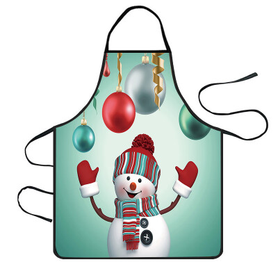 

Tailored Christmas Decoration Waterproof Apron Kitchen Aprons Dinner Party Apron