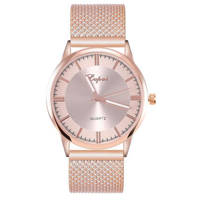 

2018 Women Fashion Watch Mesh Band Stainless Steel Analog Quartz Wristwatch Hot Sale Female Lady Silver Watches Reloj Mujer