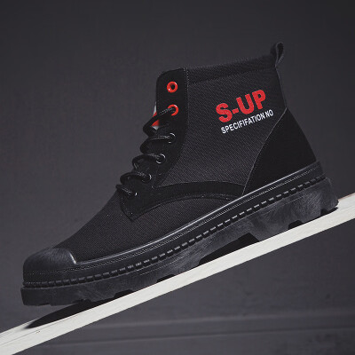 

Martin shoes wild mens boots retro high canvas canvas boots fashion trend boots mens wolf boots