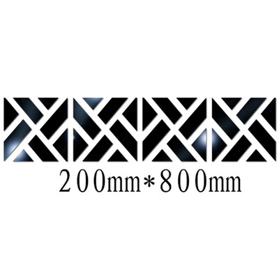 

〖Follure〗32Pcs 3D Mirror Acrylic Wall Sticker DIY Art Vinyl Decal Home Decor Removable BK